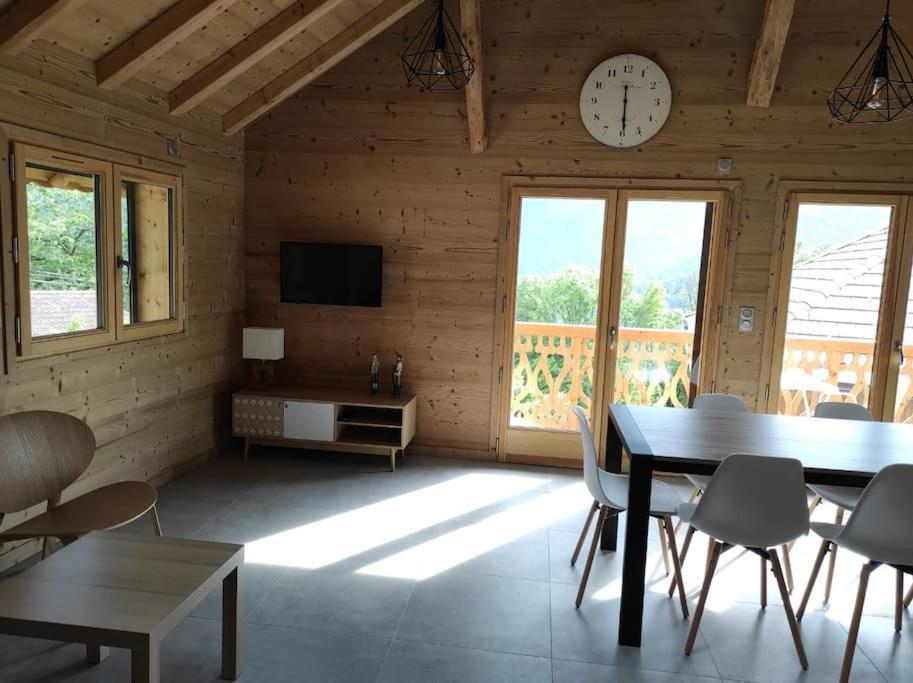 L'Echappee Belle En Montagne - Site Location-Chalet Mieussy Экстерьер фото